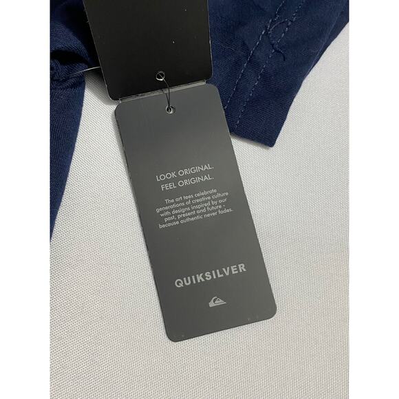 Quiksilver Logo Graphic T-Shirt Men’s Size Large White 100% Cotton Surf Skate - Picture 10 of 10